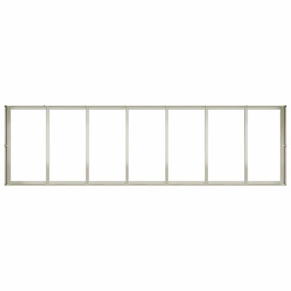 Jardinera Acero Blanco 280x80x40 Cm_4