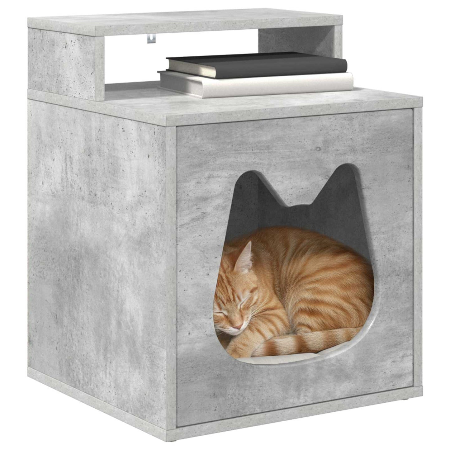 Casa Para Gatos Concreto 42,5 X 40 X 53,5 Cm_2