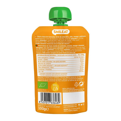Pouch Almendra, Mango y Piña ECO Smileat, 100gr