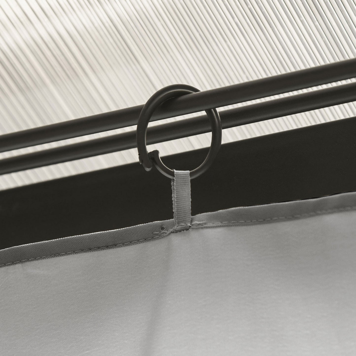 Outsunny 4 Paredes Laterales Para Cenador 3x2 M Sin Ventanas Gris Claro_4