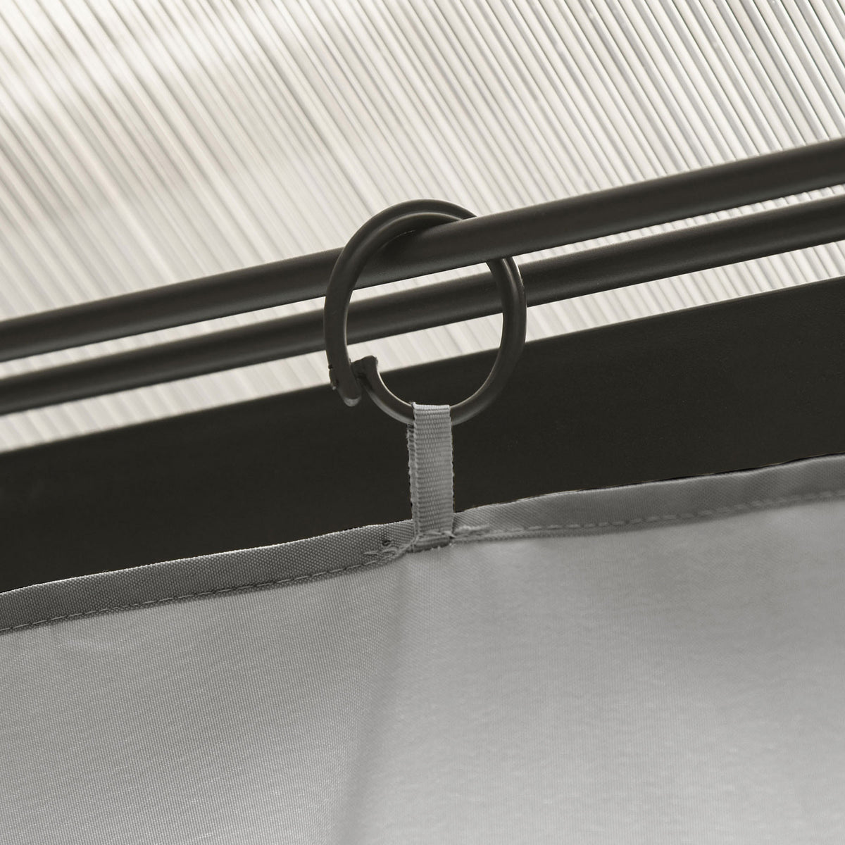 Outsunny 4 Paredes Laterales Para Cenador 3x2 M Sin Ventanas Gris Claro_4