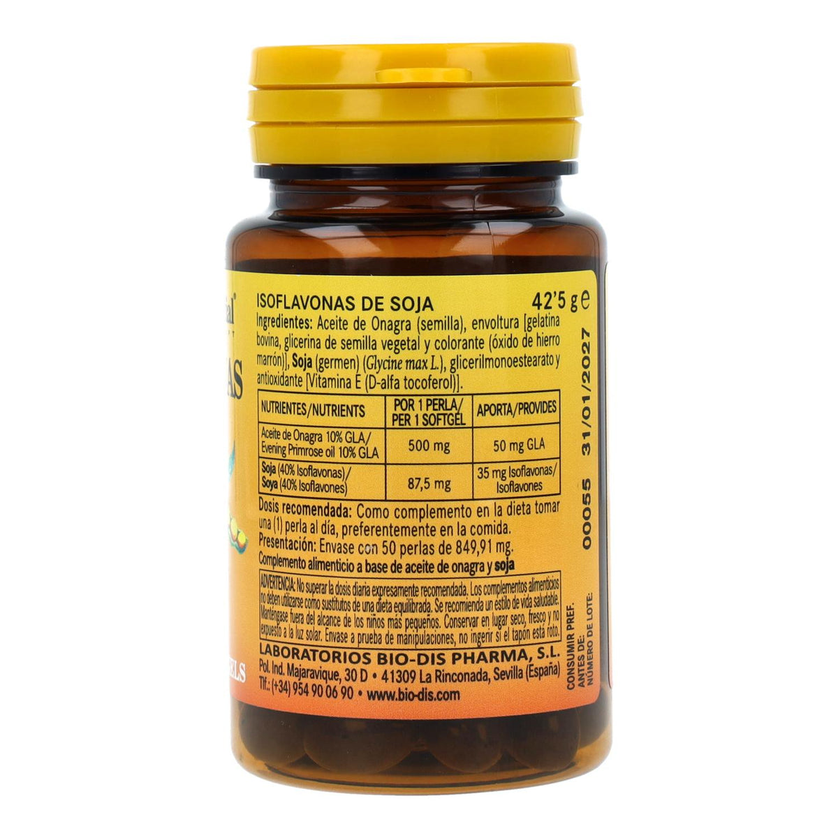 Isoflavonas de soja 610 mg Nature Essential 50 perlas