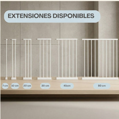 Bathby | Extensión De 7 Cm Para Valla De Seguridad Infantil Y Para Mascotas, Color Blanco_3