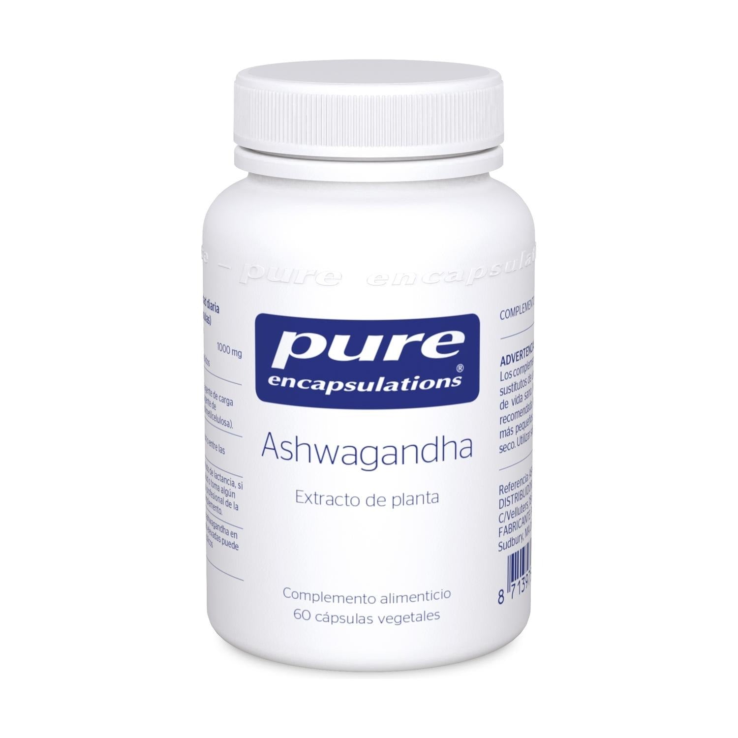Ashwagandha Pure Encapsulations 60 cápsulas