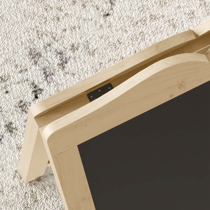 Vinsetto Pizarra Caballete Con Marco De Madera Plegable 51x60x101 Cm Natural_4