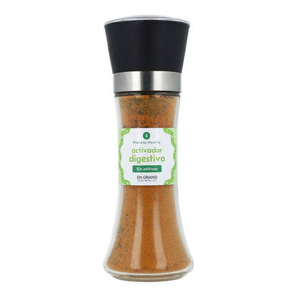 Molinillo Sal Rosa con jengibre, cúrcuma y pimienta ECO Planeta Huerto 200g