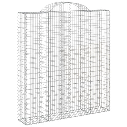 Cestas De Gaviones 7 Uds Forma De Arco Hierro 200x50x220/240 Cm_2