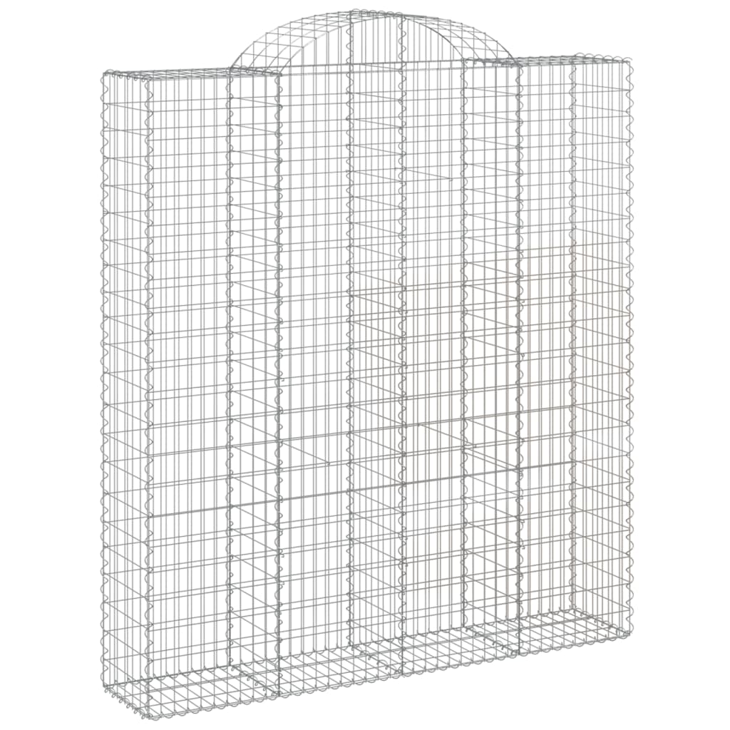 Cestas De Gaviones 4 Uds Forma De Arco Hierro 200x50x220/240 Cm_2