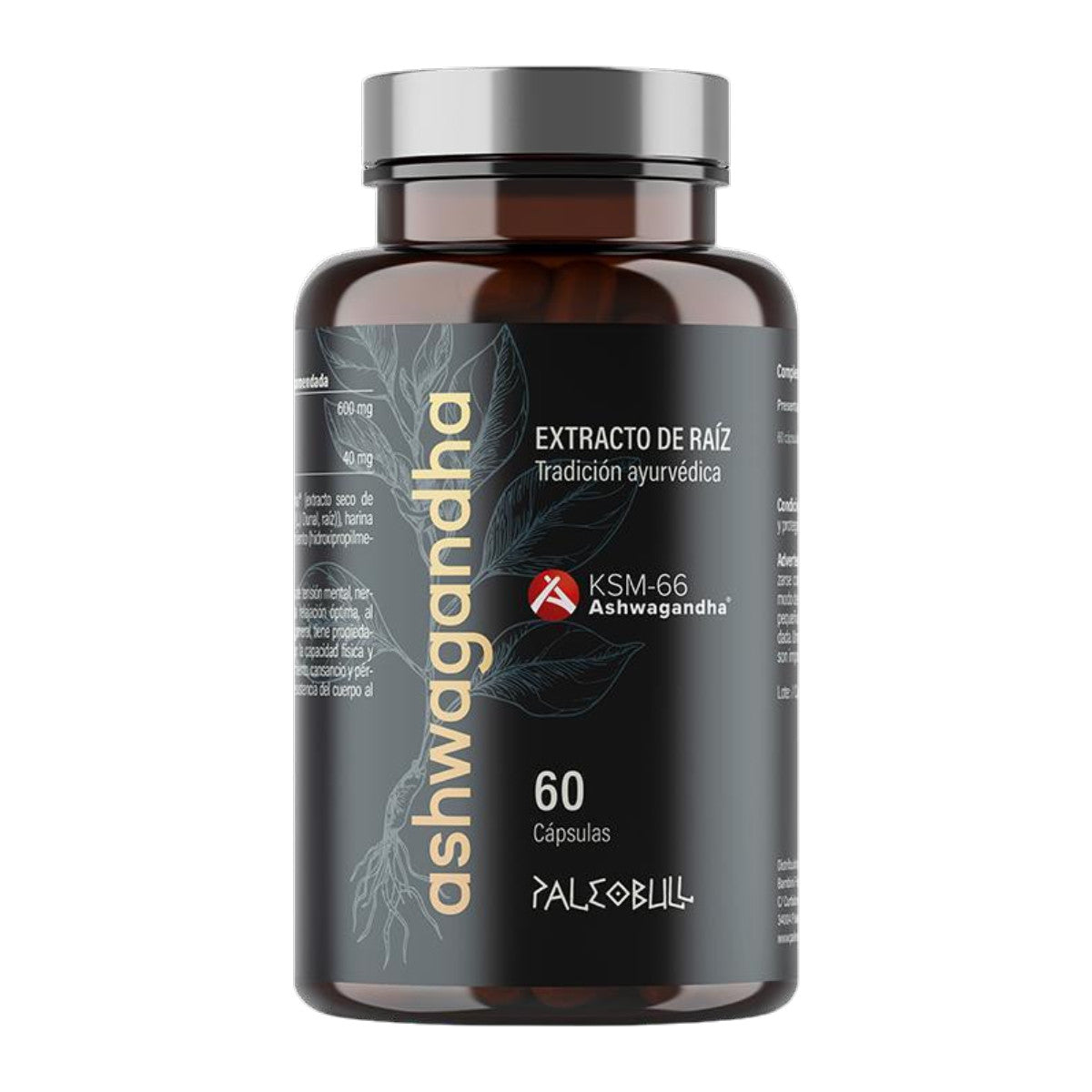 Ashwagandha KSM-66 Paleobull 60 cápsulas