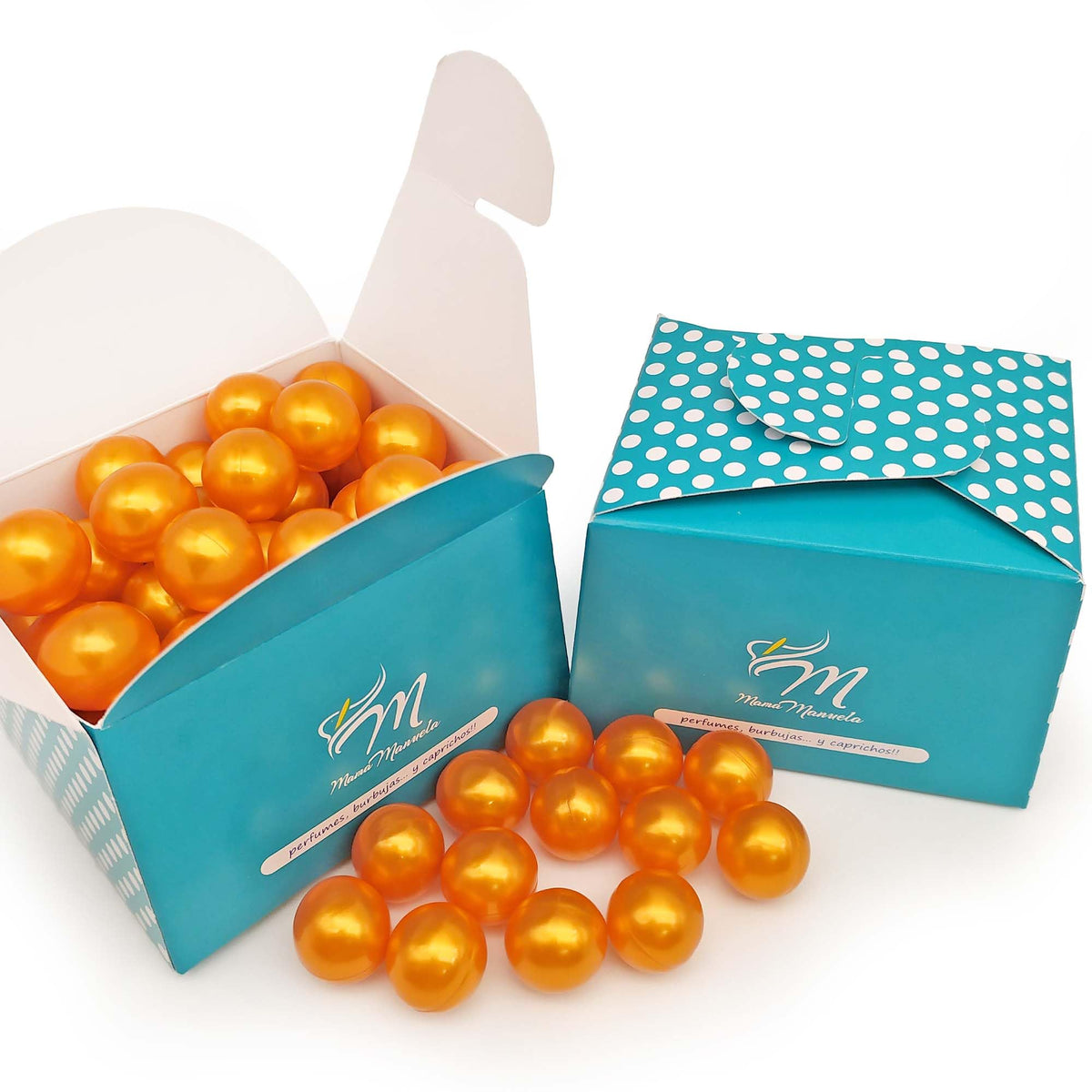 Caja 40 Perlas De Baño Con Aroma A Monoi - Con Aceite De Soja - Hidratante Y Aromática - Forma Bola_0
