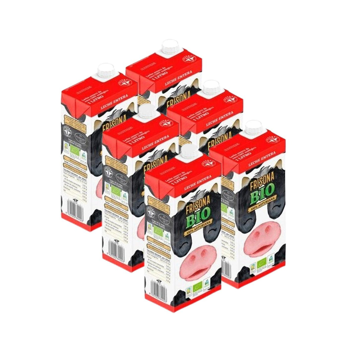 Leche Entera Frisona Bio Pack 6 uds de 1L