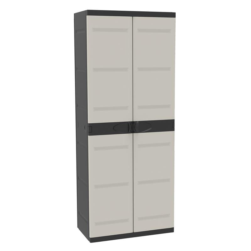 Armario 4 Estantes 70 cm Titanium Plastiken Negro (Reacondicionado)