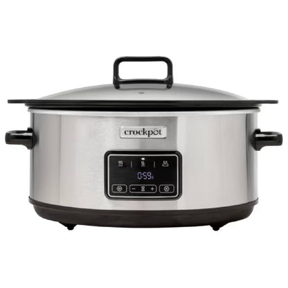 Crockpot Olla digital de cocción lenta digital Sizzle &amp; Stew 6.5 L CSC112X (Reacondicionado)