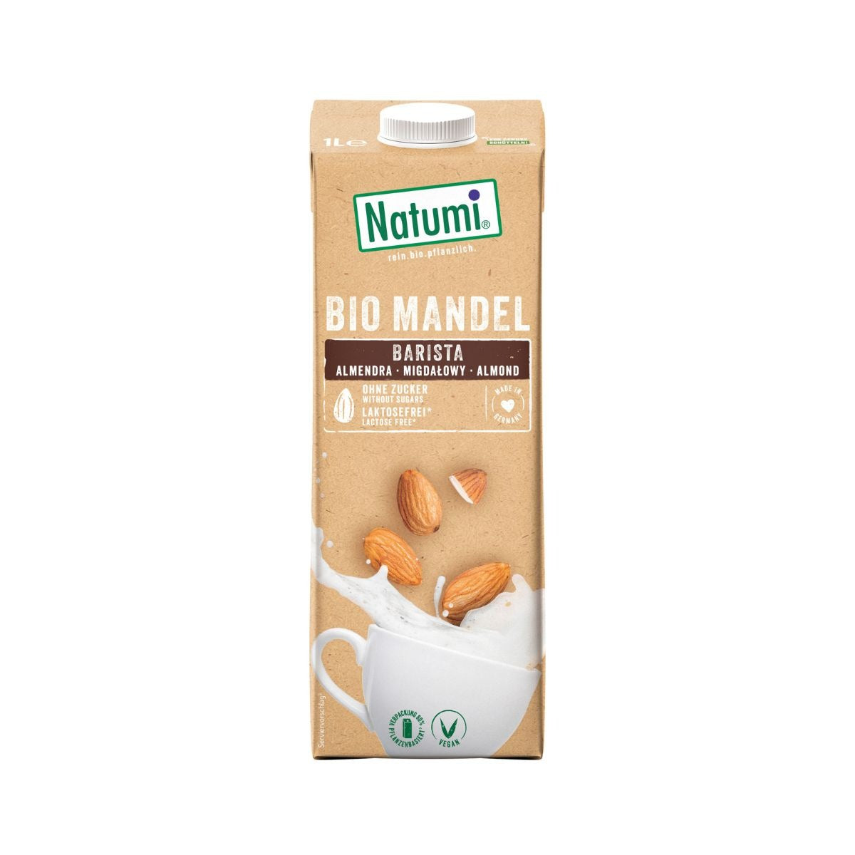 Pack 8x Bebida Almendra Barista BIO Natumi 1L