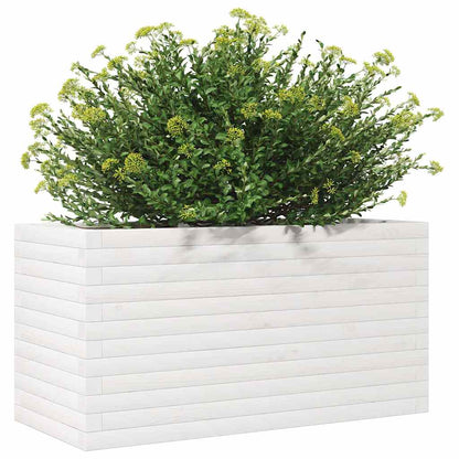 Jardinera Madera Maciza De Pino Blanco 90x40x45,5 Cm_3
