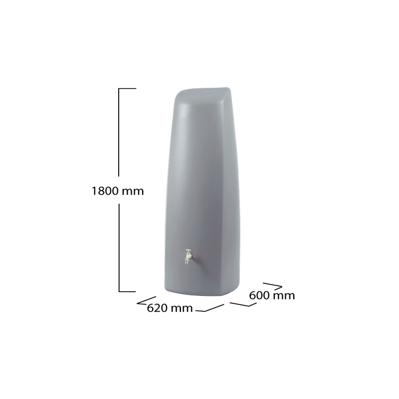 Depósito decorativo y práctico Elegance gris Graf 400 L_1