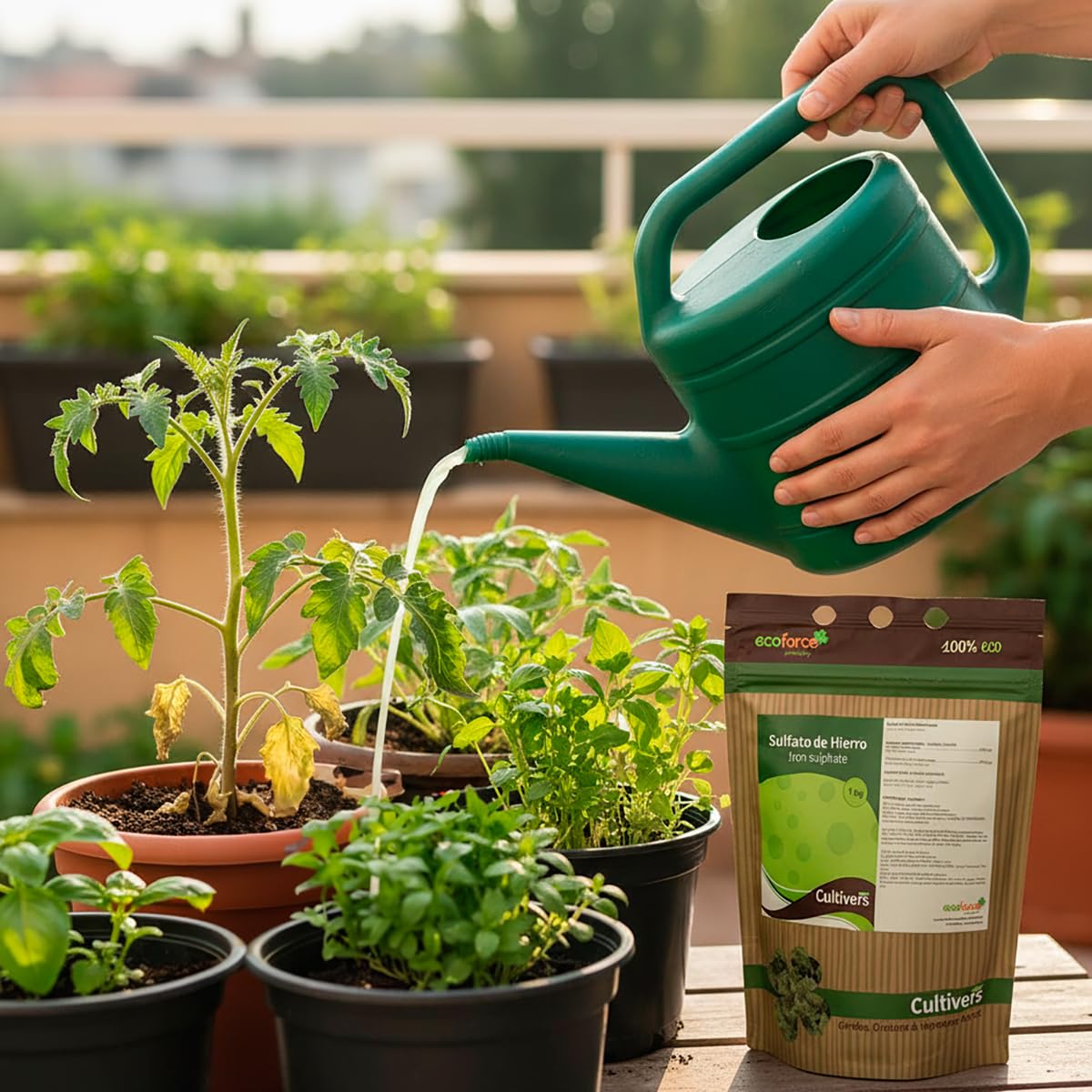 Cultivers Sulfato De Hierro Heptahidratado Granulado 2x1 Kg | Producto Mineral Para Jardinería Y Hogar, Uso Técnico…_3