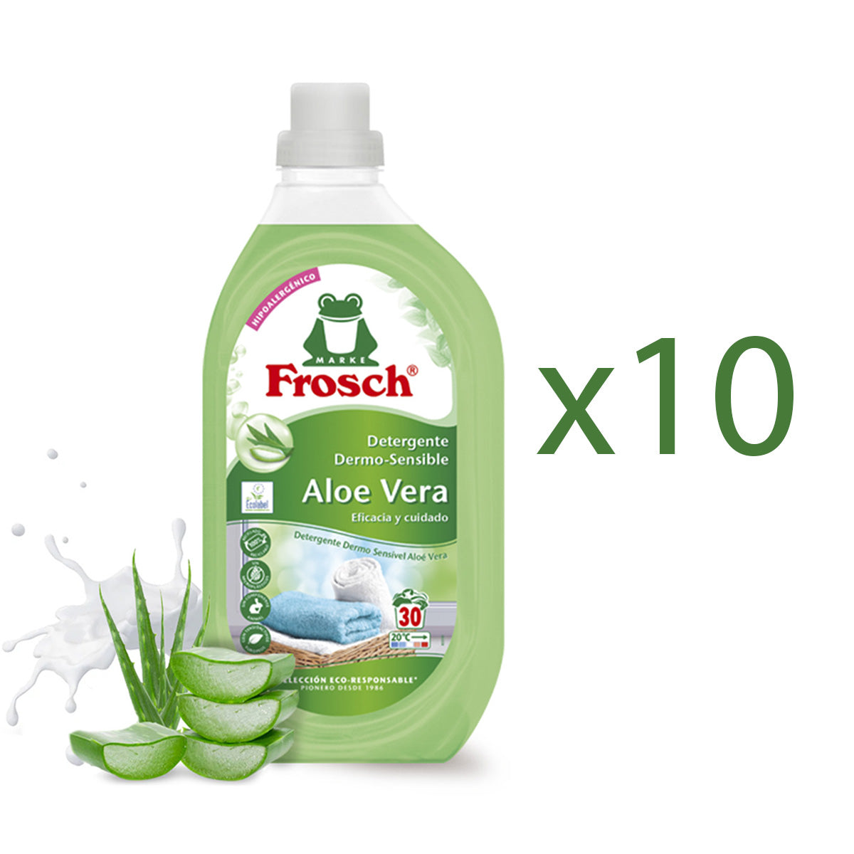 Pack 10x Detergente aloe vera Frosch 1500 ml