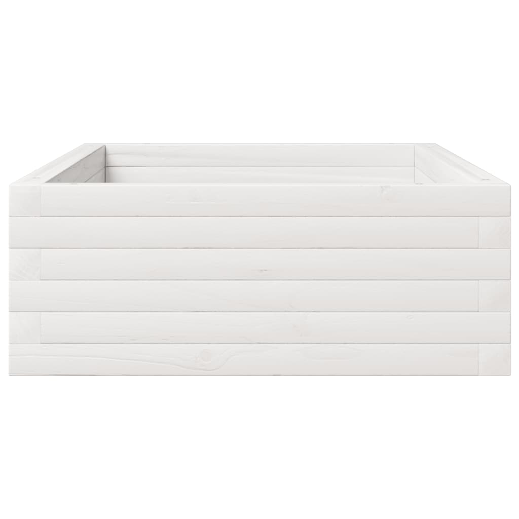 Jardinera De Madera Maciza De Pino Blanco 110x60x23 Cm_5
