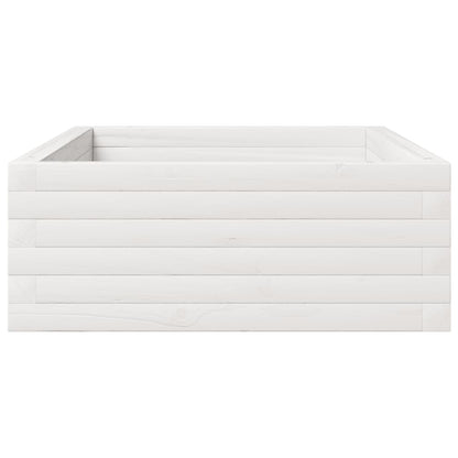 Jardinera De Madera Maciza De Pino Blanco 110x60x23 Cm_5
