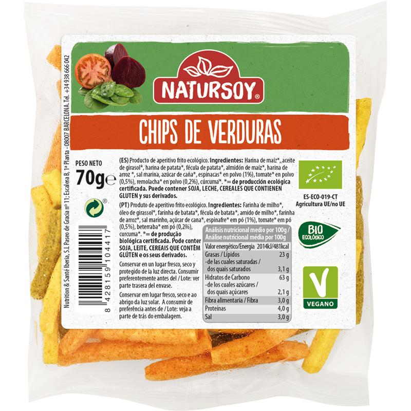 Chips de Verduras Natursoy 70 g