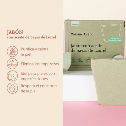 Jabón con aceite de bayas de laurel Comme Avant 100 g