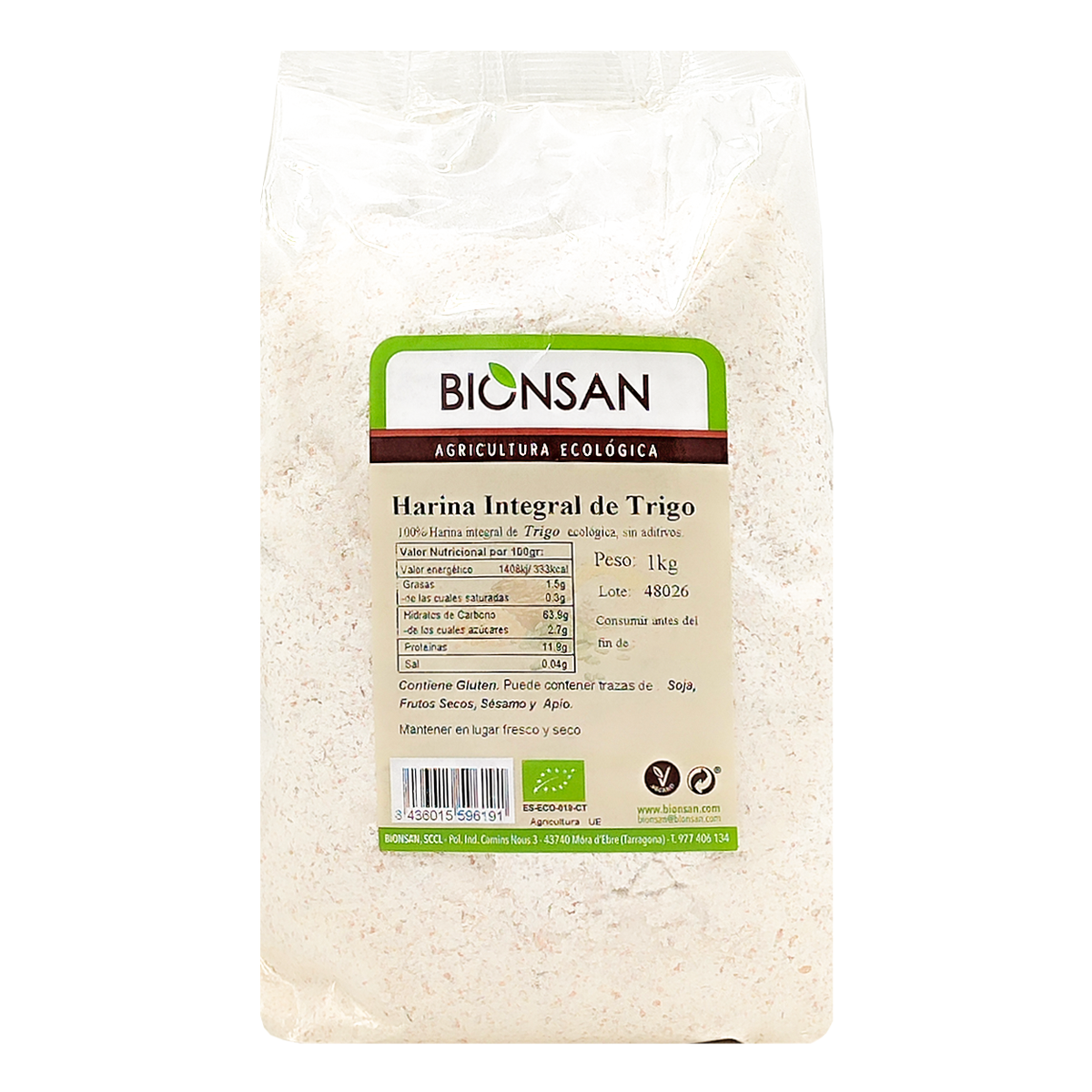 Harina Integral De Trigo Ecológica 1kg_0