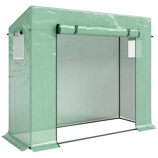 Outsunny Invernadero Pequeño Con Ventanas Para Cultivar Tomates Verde_0