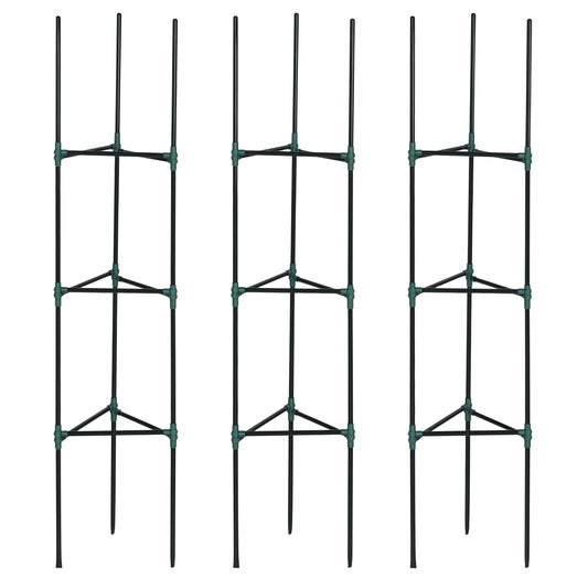 Soporte Para Trepadoras Outsunny Acero, Pp Verde 38x38x182 Cm_0