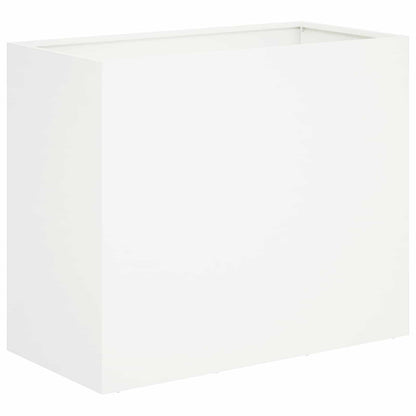 Macetero De Jardín 2 Uds. Blanco 60 X 30 X 40 Cm_2