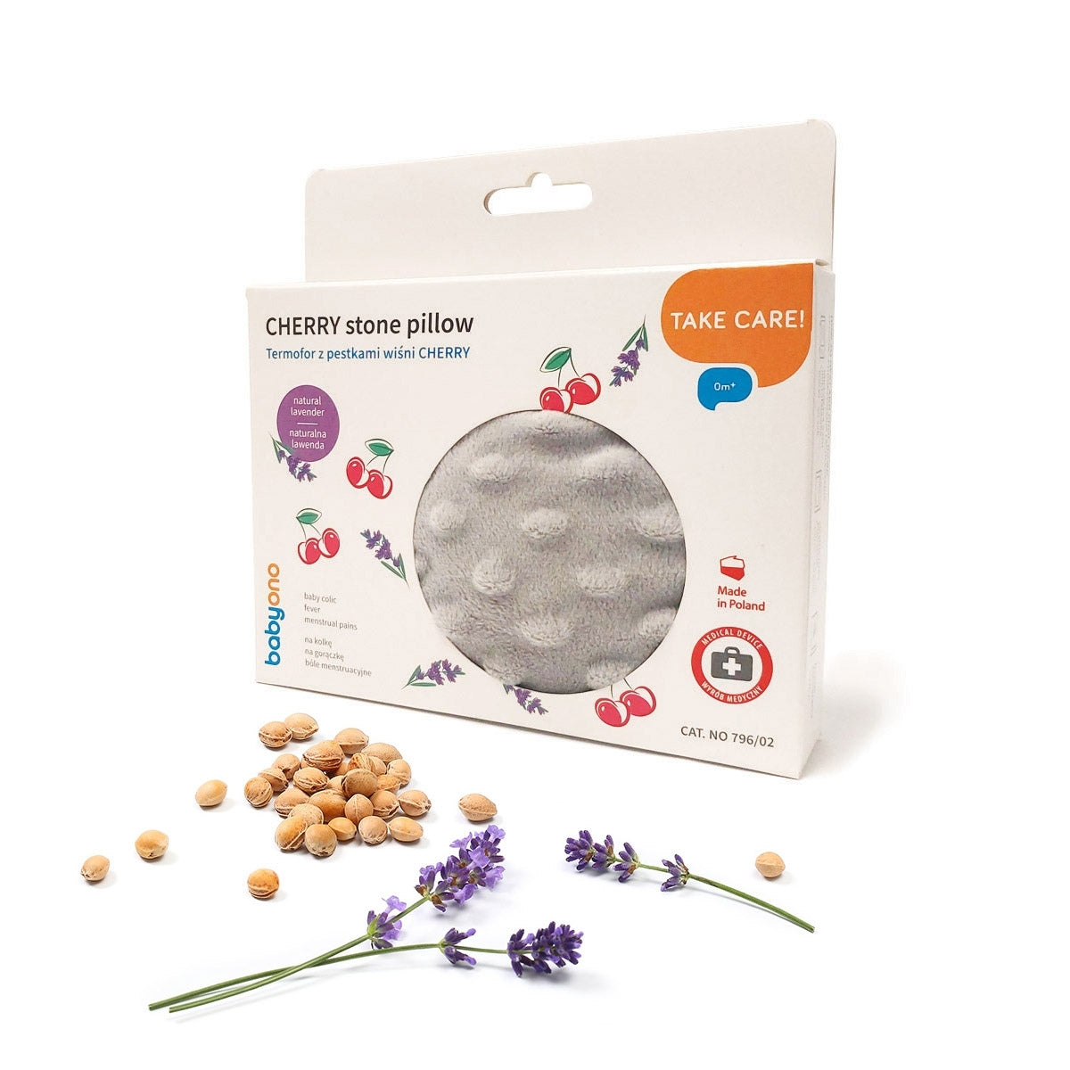 Bolsa Anticólico De Semillas Con Huesos De Cereza Grey_0