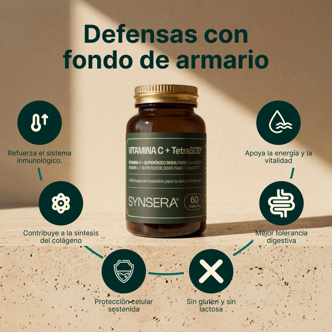 Vitamina C + Tetrasod® 60 Cápsulas Synsera Labs_2