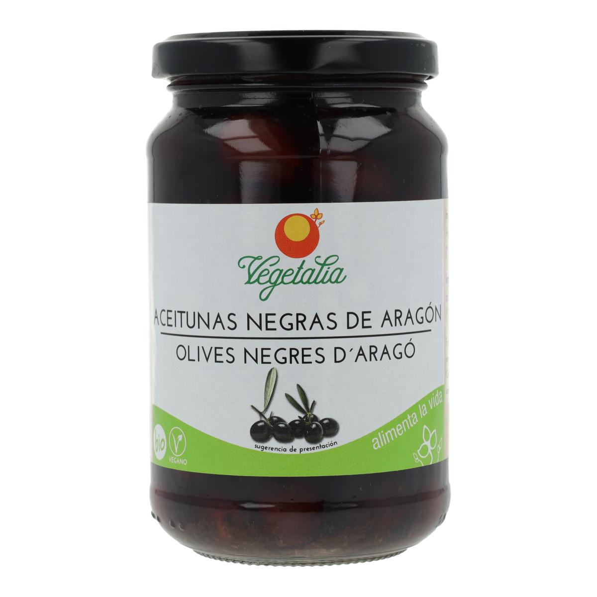 Aceitunas negras de Aragón Vegetalia 220g