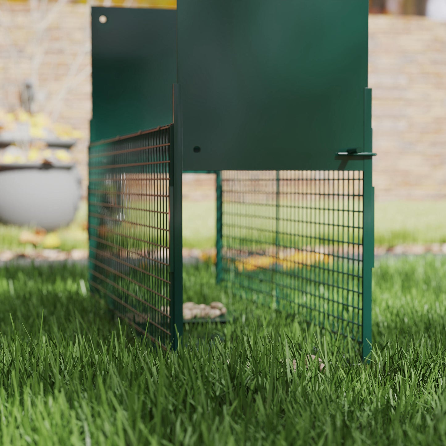 Outsunny Trampa Para Animales Vivos Con 2 Puertas Asa Para Conejos 80x25x30 Cm_3