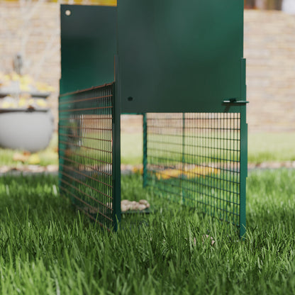 Outsunny Trampa Para Animales Vivos Con 2 Puertas Asa Para Conejos 80x25x30 Cm_3