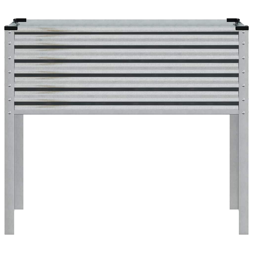 Jardinera De Jardín 100x45x90 Cm De Acero Galvanizado_3