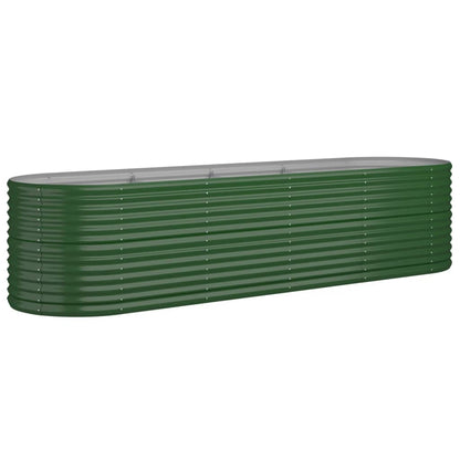 Jardinera Arriate Acero Galvanizado Verde 296x80x68 Cm_0
