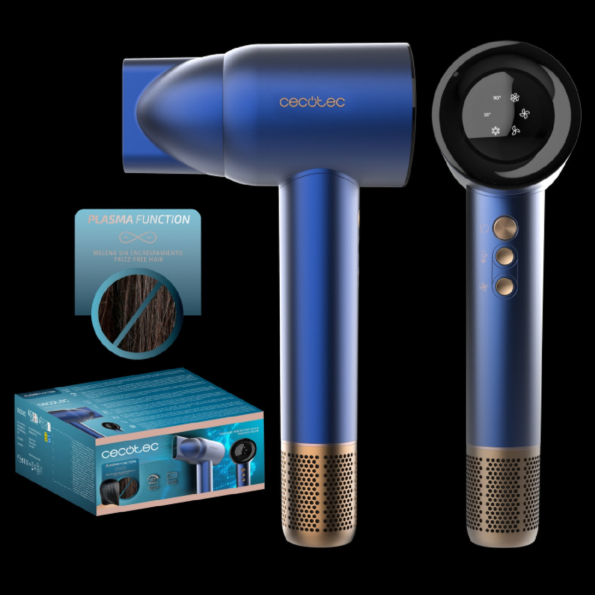 Cecotec Secadores De Pelo Bldc Ionicare Rockstar Nano Iontech Blue_0