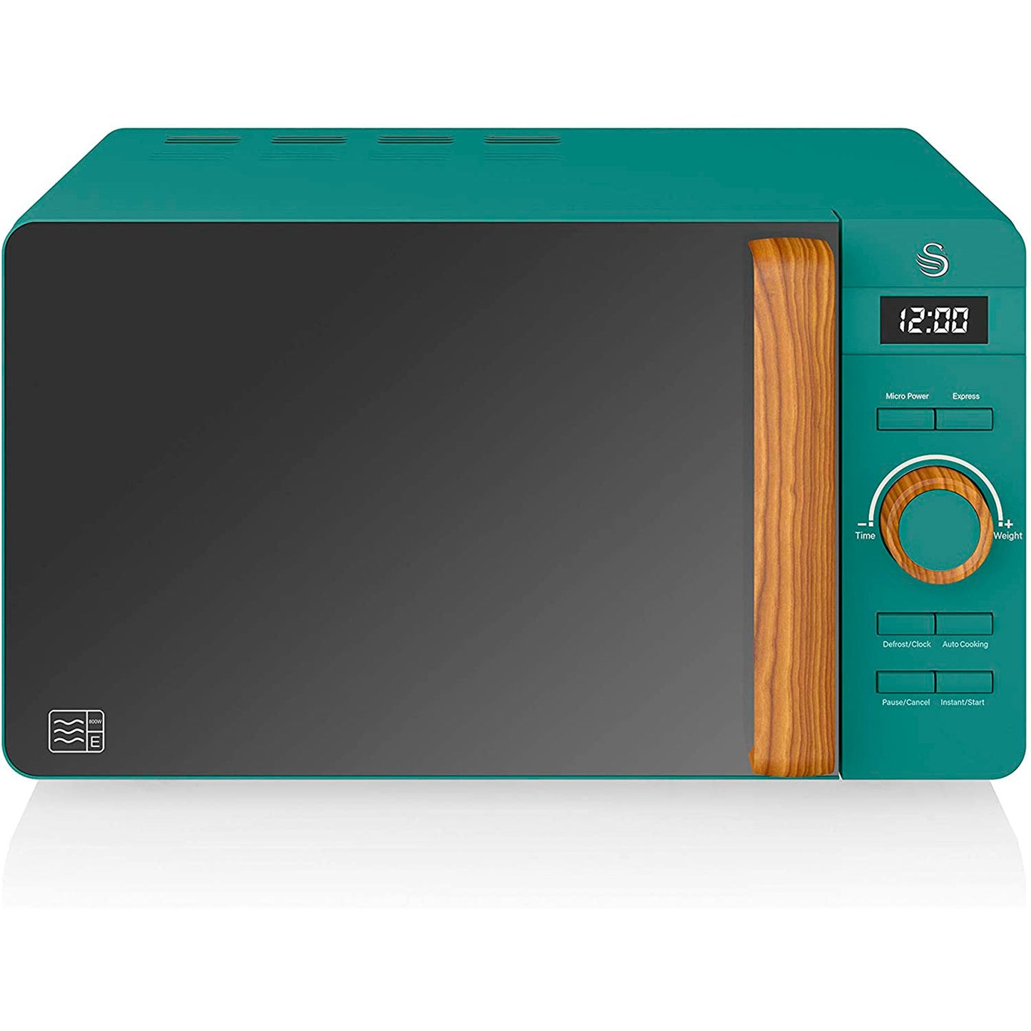 Swan Nordic Set Desayuno, Hervidor Agua 1,7l, Tostadora 2 Rebanadas, Microondas 20l Digital, Strp1060greneu, Verde_5