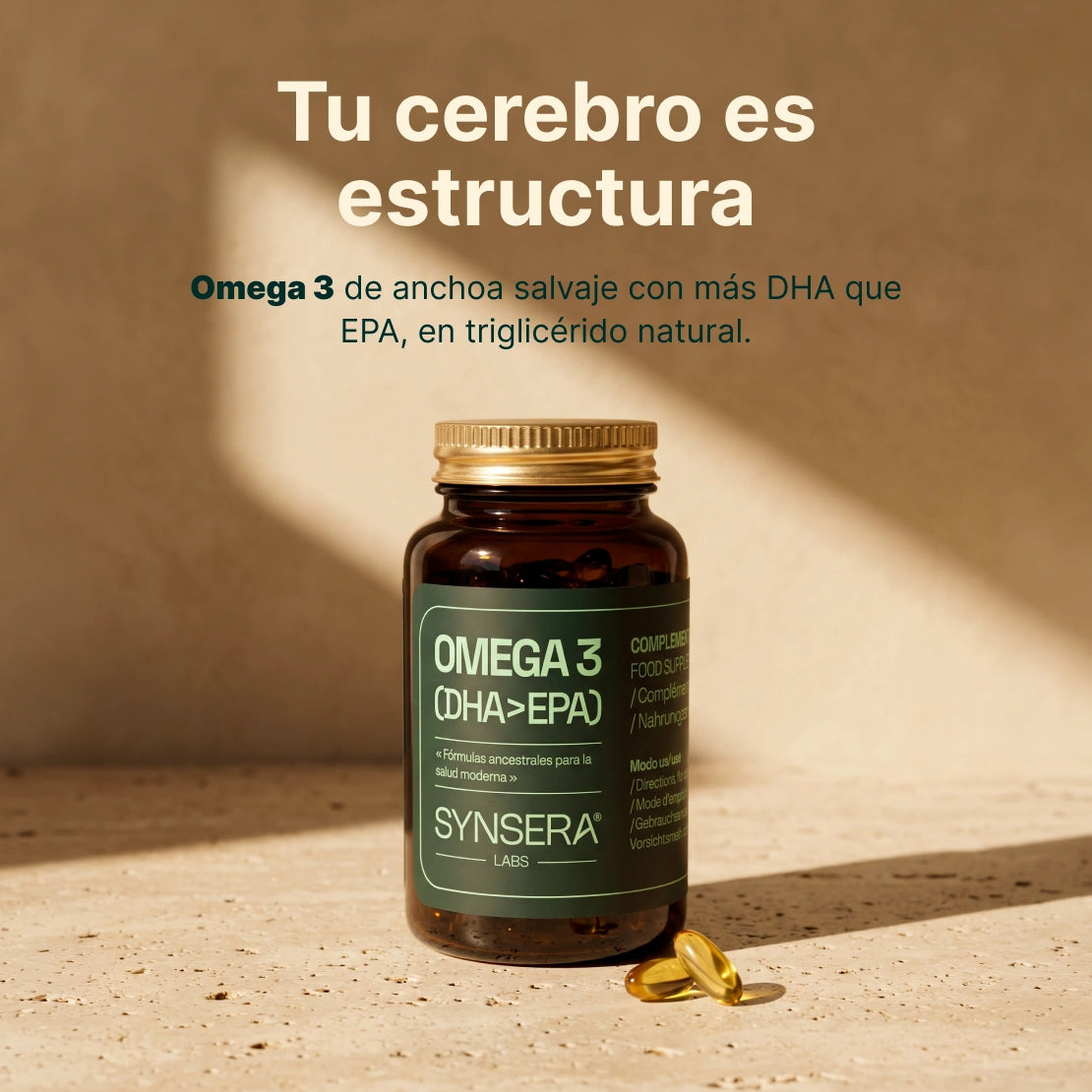 Omega 3 (dha > Epa) 90 Cápsulas Synsera Labs_3