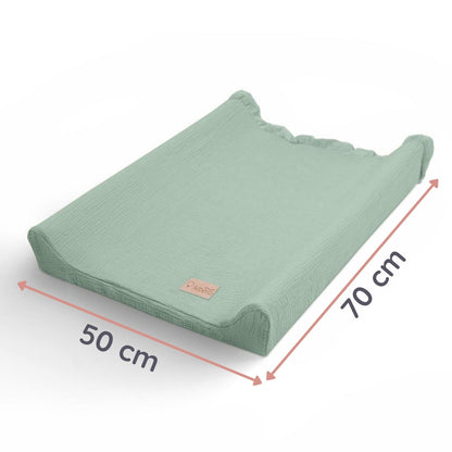 Funda De Cambiador Muselia Algodón 100% Cotton Color Salvia_2