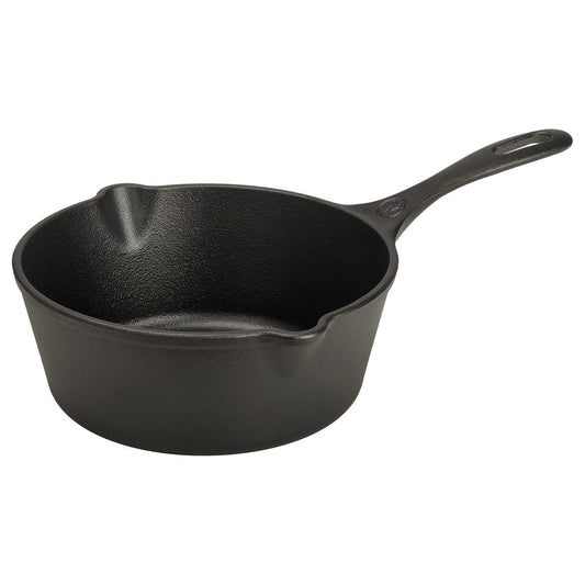Victoria Sartén Honda Hierro Fundido Esmaltado Inducción 20cm, Apta Fuego, Barbacoa, Horno Cast Iron, 37819, Negro_0