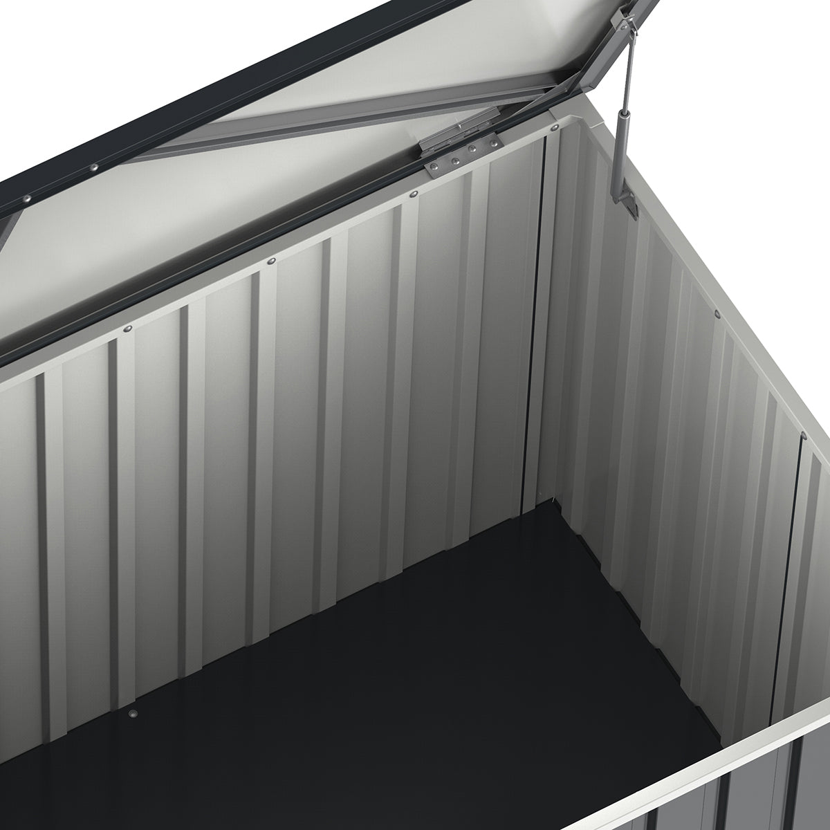 Apollo 585 L Anthracite Grey Metal Storage Chest_4
