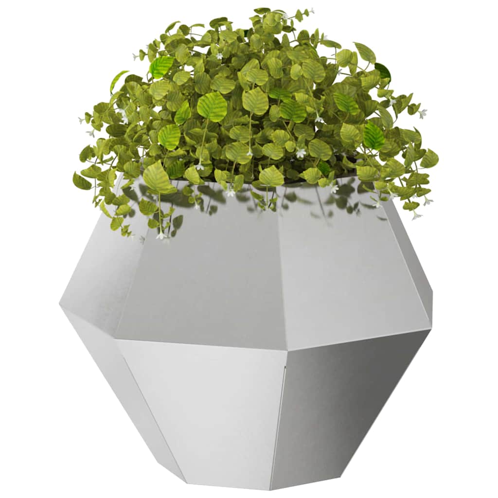 Jardinera Plateado 50 X 50 X 40 Cm Acero Inoxidable_2