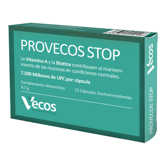 Provecos Stop Vecos 15 Cápsulas | Flora Vaginal Y Bienestar Íntimo | 25.000 Millones Ufc + Fos_0