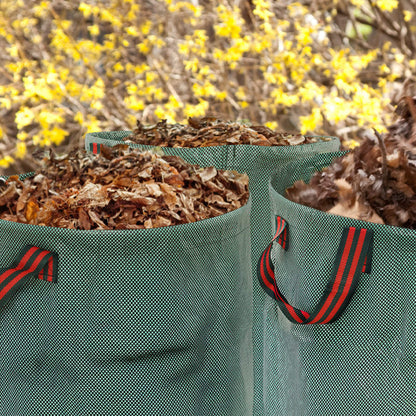 Outsunny Set De 3 Bolsas De Basura De Jardín 272l Con Asas Plegables_3