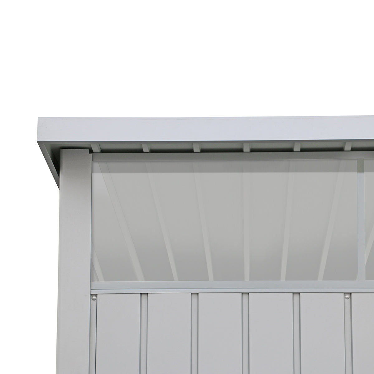 Duramax - Caseta Jardín - Palladium 6x5 - Metal - Color Gris Plata_4