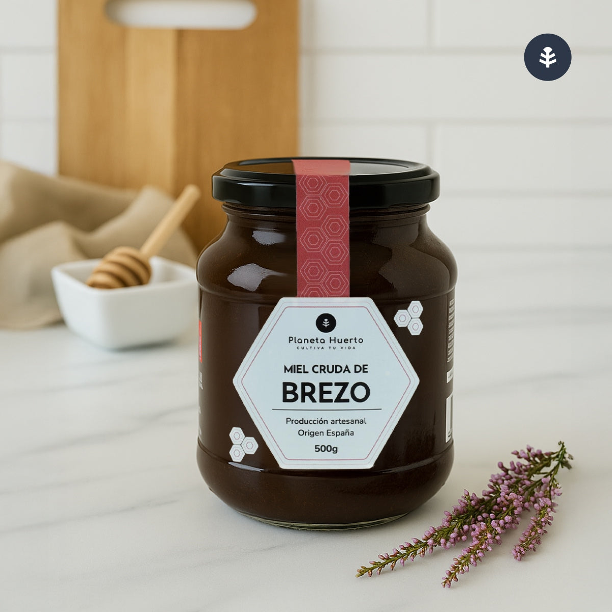 Pack 6x Miel Cruda de Brezo Planeta Huerto 1 Kg