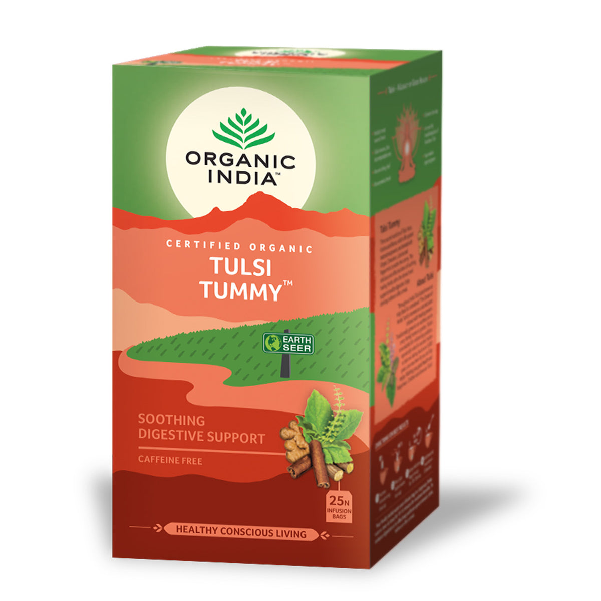 Tulsi Tummy Infusión Ayurvédica Organic India 25 bolsitas
