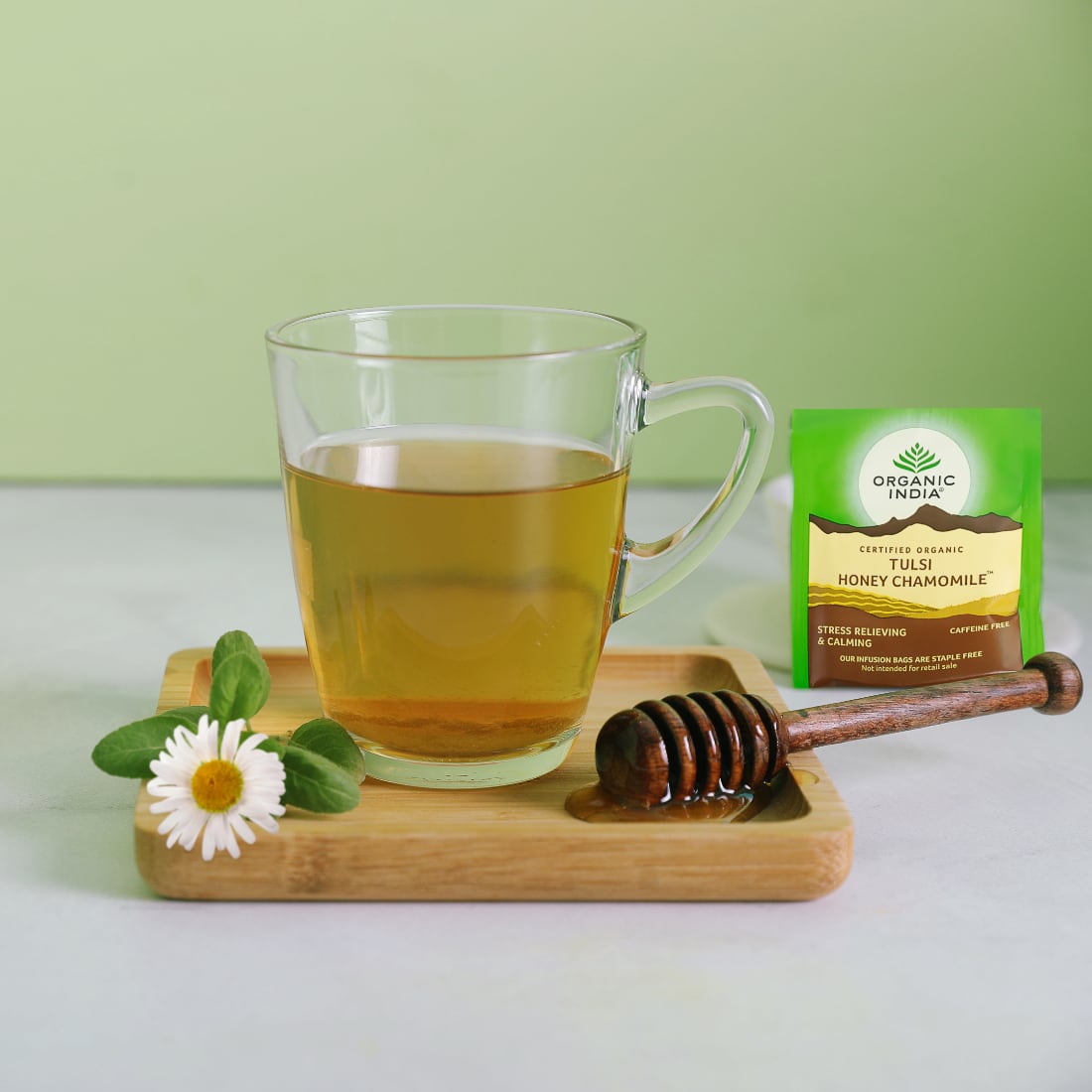 Tulsi Honey Chamomile Infusión Ayurvédica Organic India 25 bolsitas